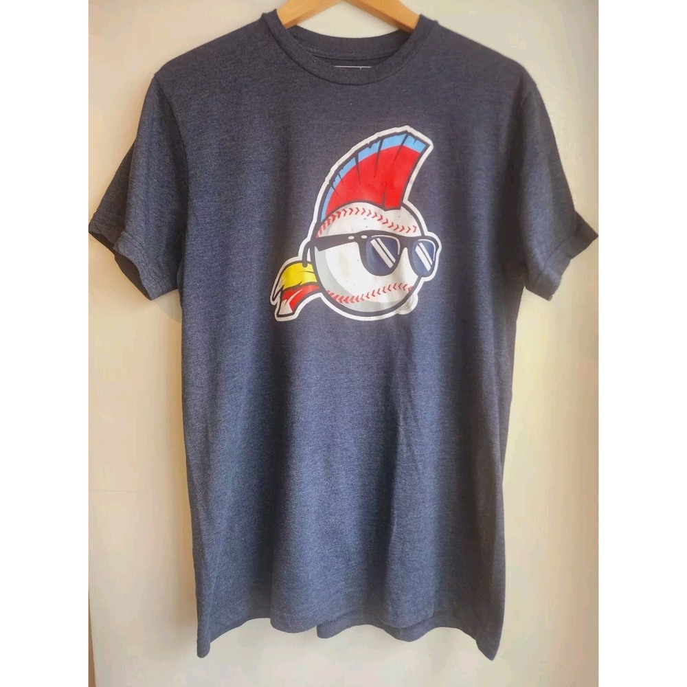 Baseballism Mens Boys Tee Shirts Mayor League Gray Size L Short Sleeve
